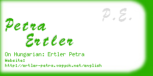 petra ertler business card